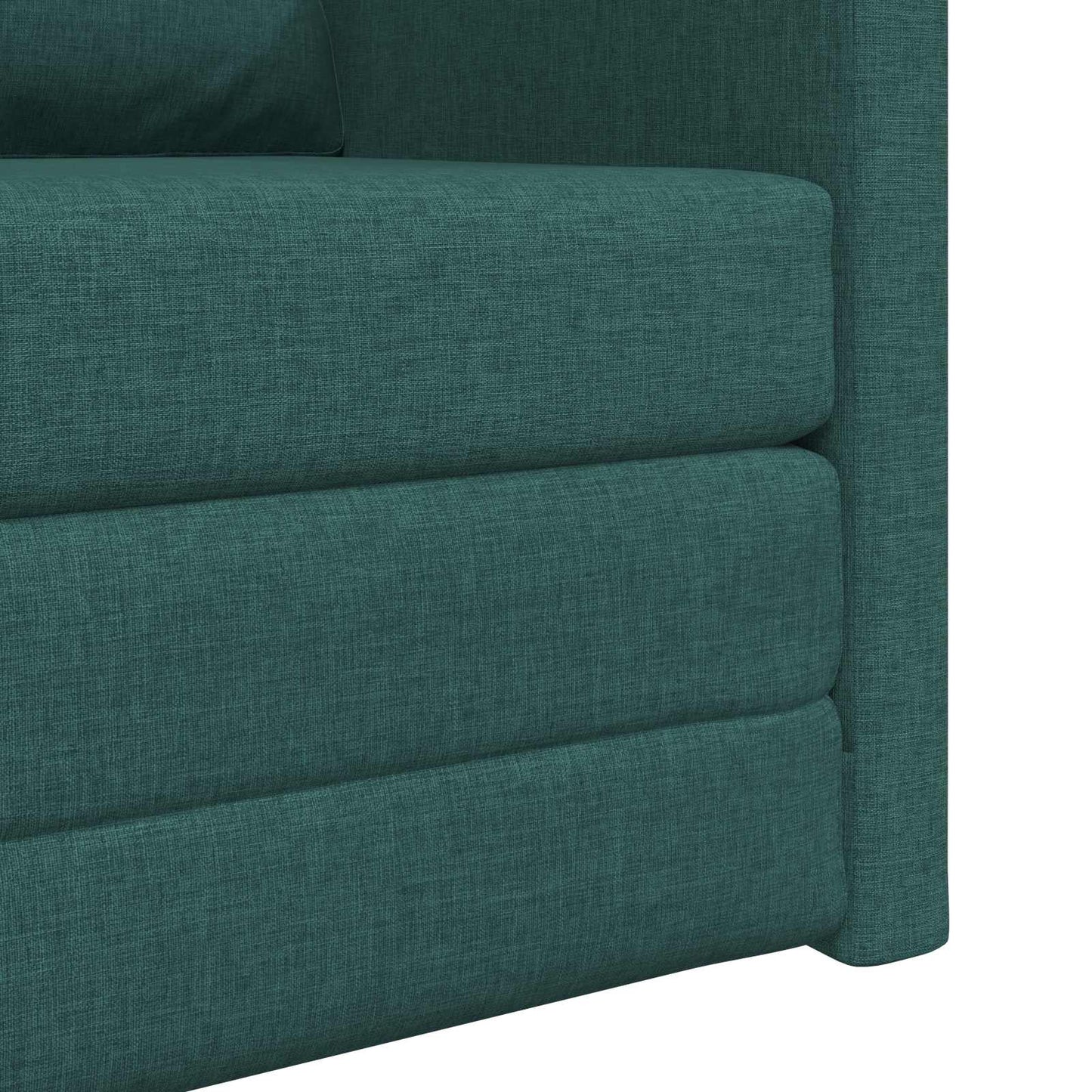 vidaXL Canapé-lit 60 cm Vert foncé Tissu