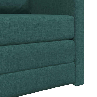 vidaXL Canapé-lit 60 cm Vert foncé Tissu