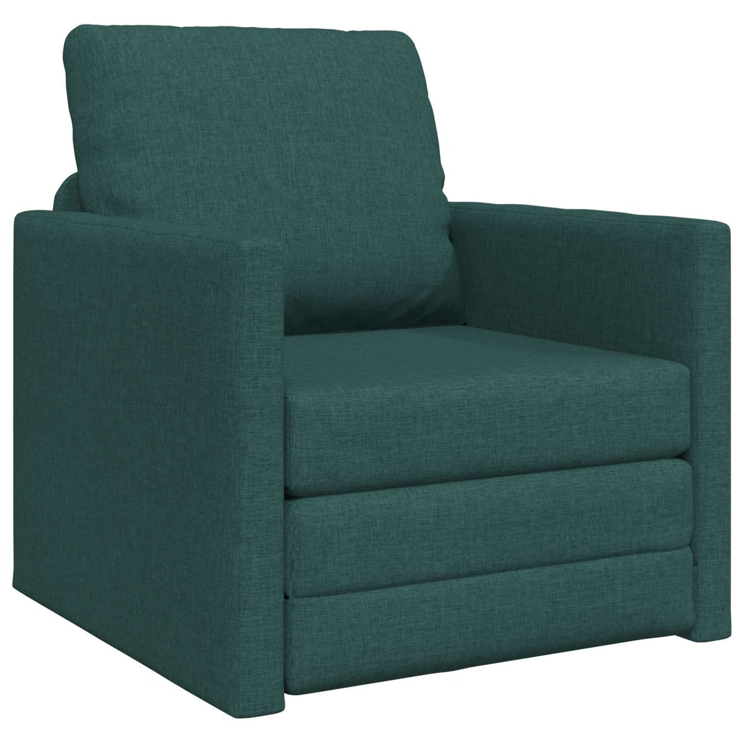 vidaXL Canapé-lit 60 cm Vert foncé Tissu