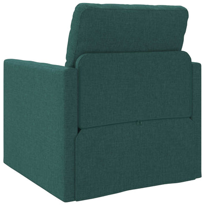 vidaXL Canapé-lit 60 cm Vert foncé Tissu