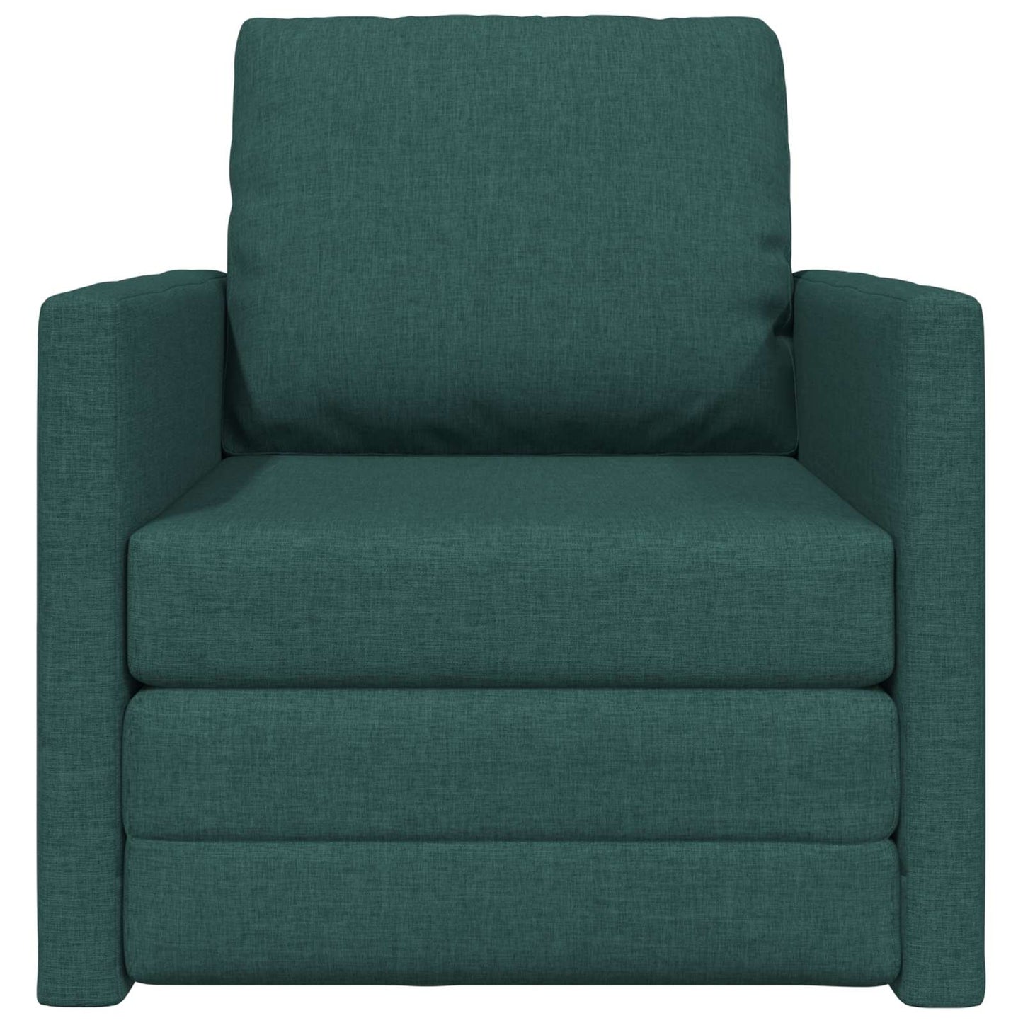 vidaXL Canapé-lit 60 cm Vert foncé Tissu