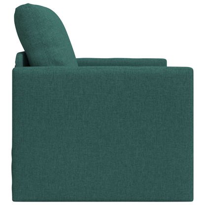 vidaXL Canapé-lit 60 cm Vert foncé Tissu