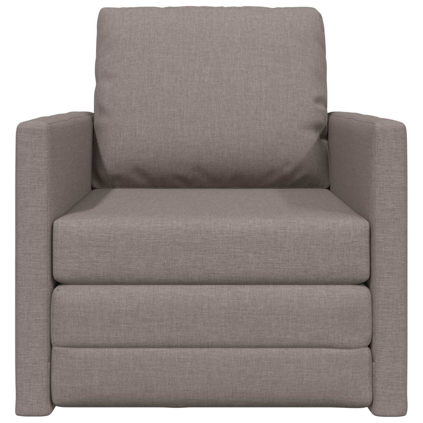 vidaXL Canapé-lit 60 cm taupe en tissu