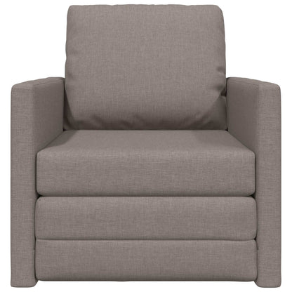 vidaXL Canapé-lit 60 cm taupe en tissu