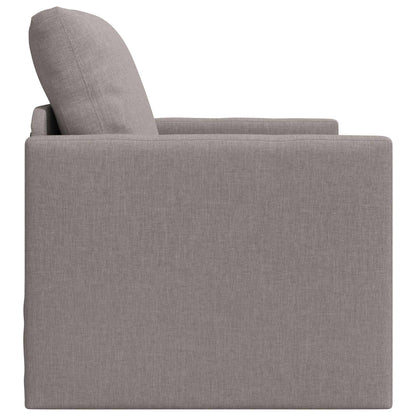 vidaXL Canapé-lit 60 cm taupe en tissu