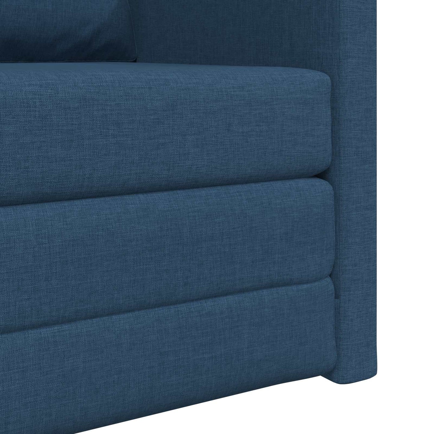 vidaXL Canapé-lit 60 cm Bleu Tissu