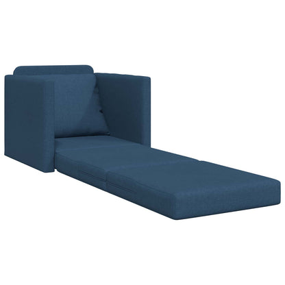 vidaXL Canapé-lit 60 cm Bleu Tissu