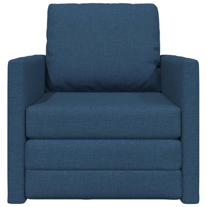 vidaXL Canapé-lit 60 cm Bleu Tissu