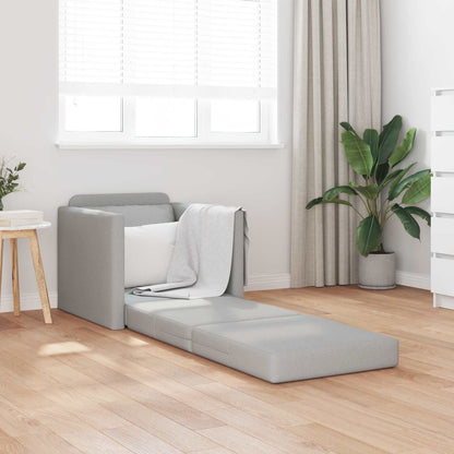 vidaXL Canapé-lit 60 cm Gris nuage Tissu