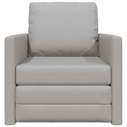 vidaXL Canapé-lit 60 cm Gris nuage Tissu