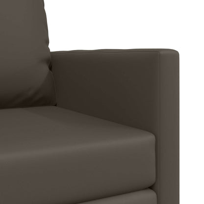 vidaXL Canapé-lit 60 cm Gris Similicuir