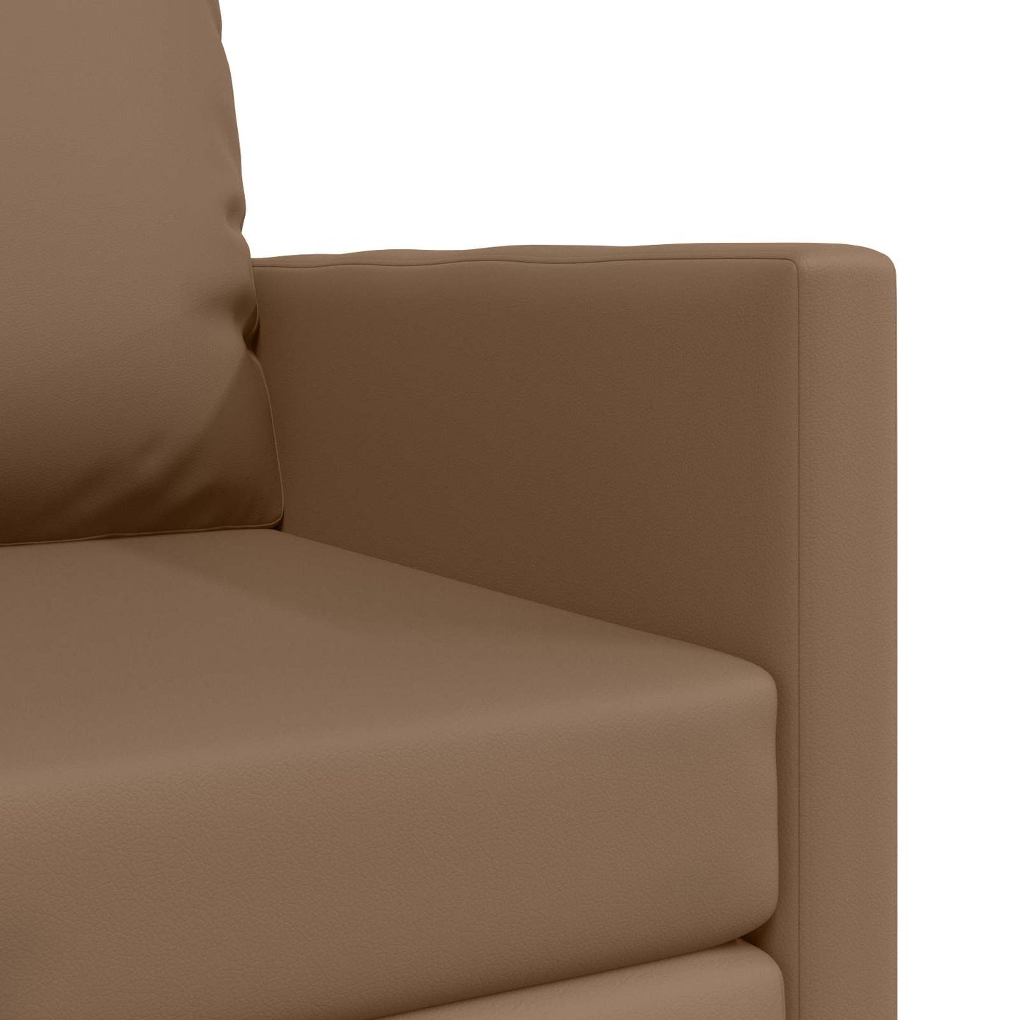 vidaXL Canapé-lit 60 cm cappuccino en similicuir
