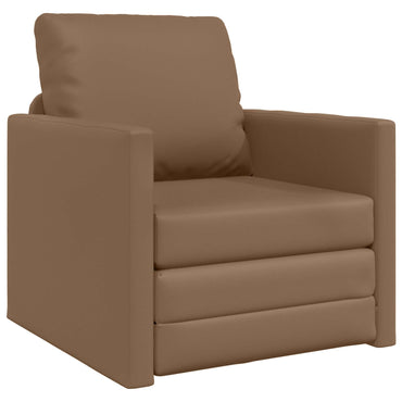 vidaXL Canapé-lit 60 cm cappuccino en similicuir