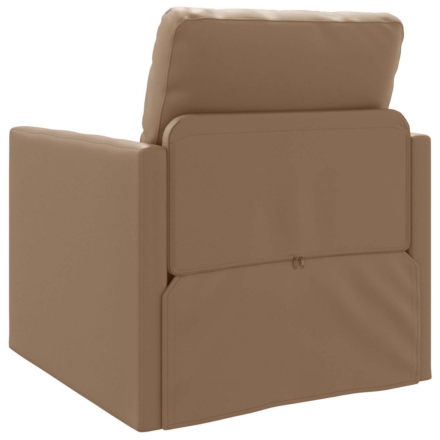 vidaXL Canapé-lit 60 cm cappuccino en similicuir