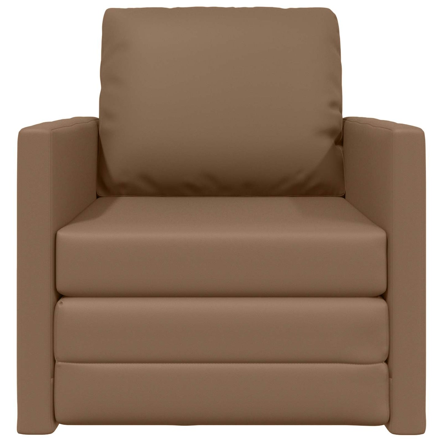 vidaXL Canapé-lit 60 cm cappuccino en similicuir