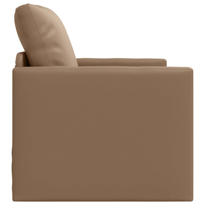 vidaXL Canapé-lit 60 cm cappuccino en similicuir