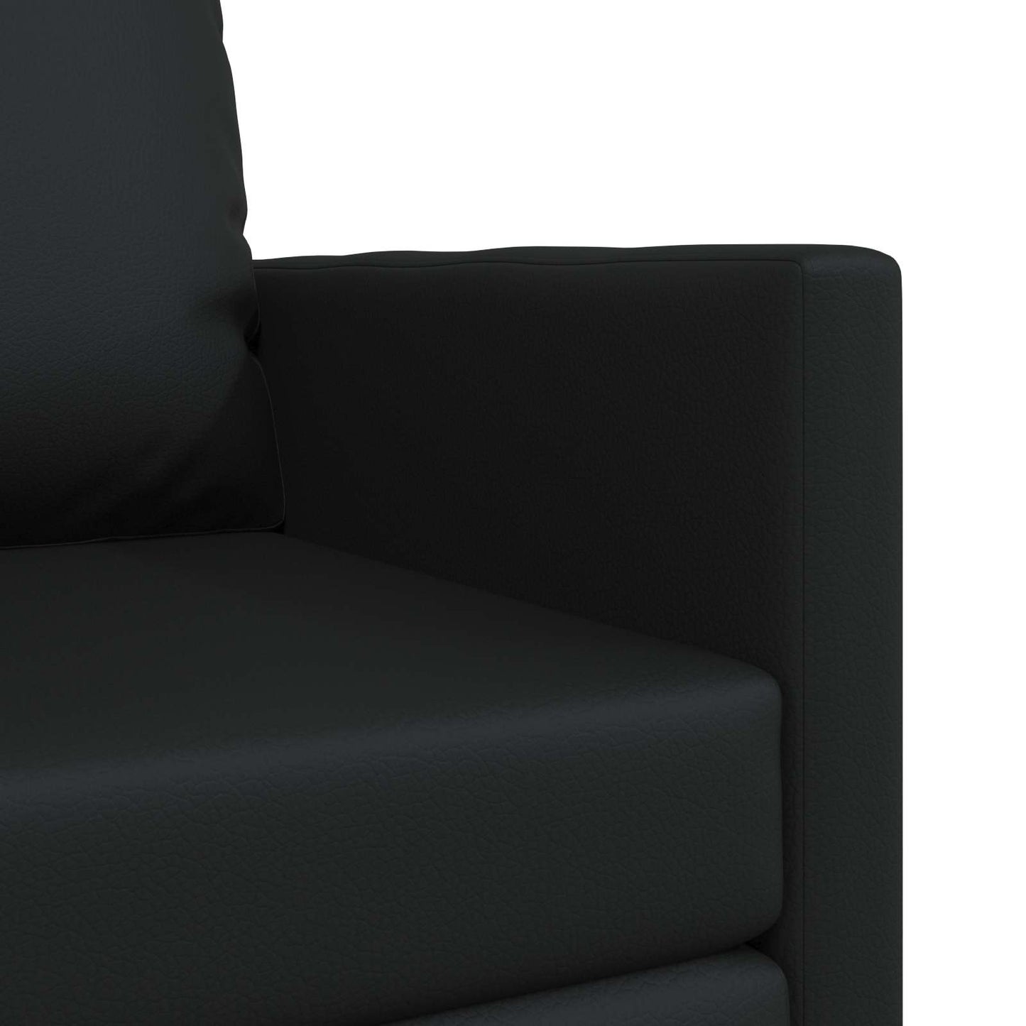vidaXL Canapé-lit 60 cm noir similicuir