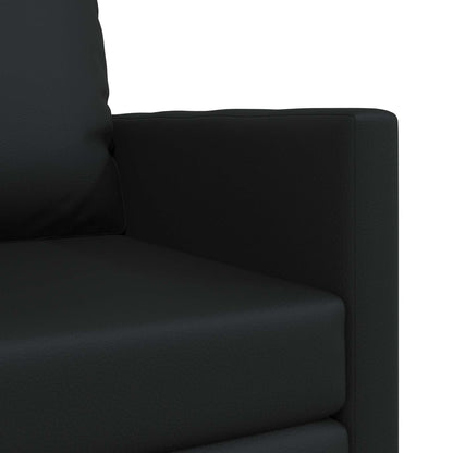 vidaXL Canapé-lit 60 cm noir similicuir