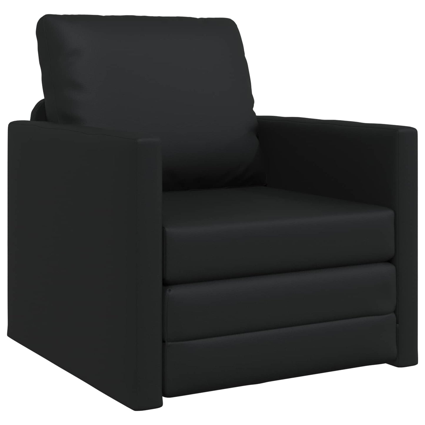vidaXL Canapé-lit 60 cm noir similicuir