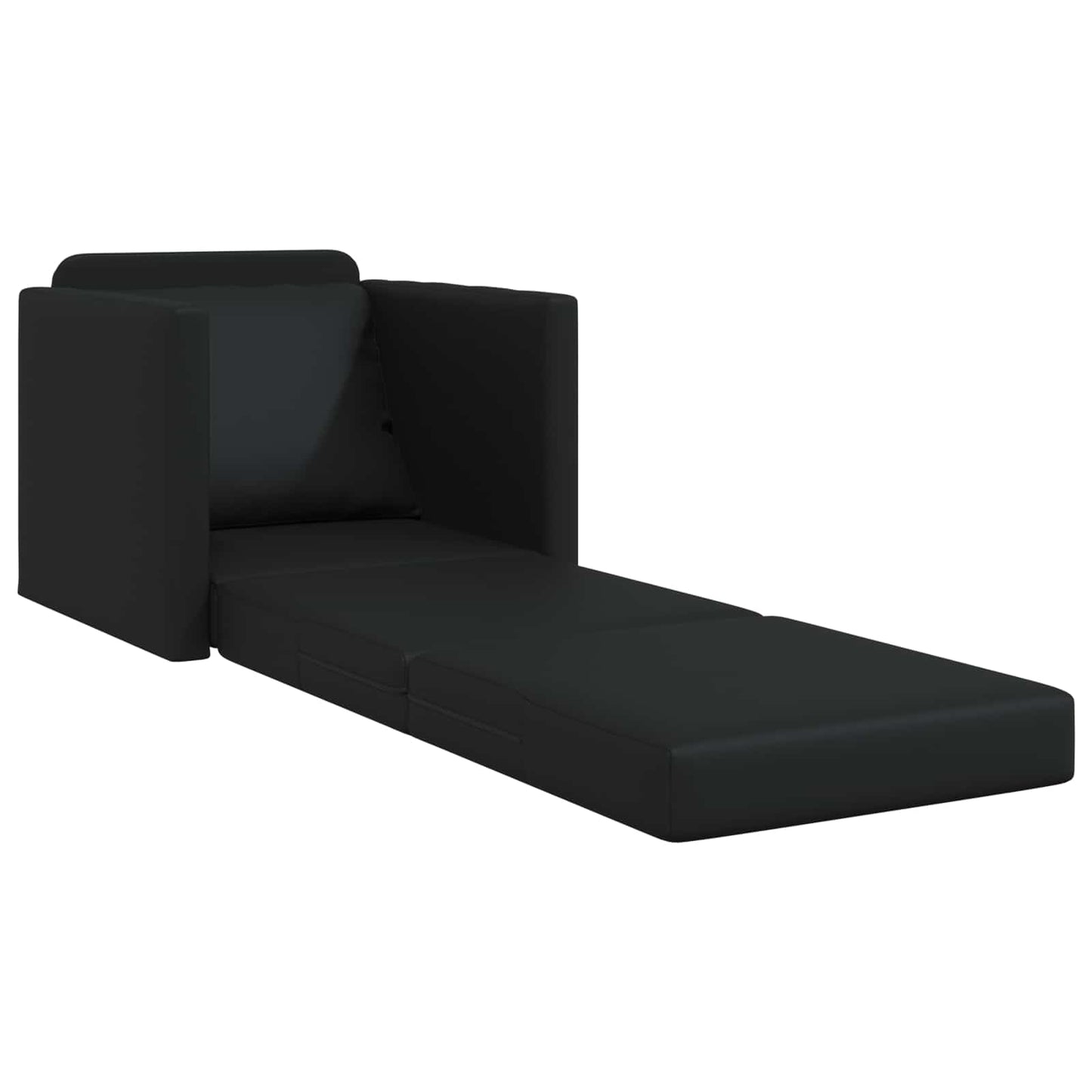 vidaXL Canapé-lit 60 cm noir similicuir