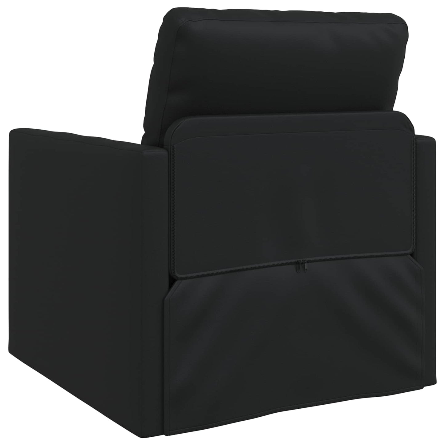 vidaXL Canapé-lit 60 cm noir similicuir