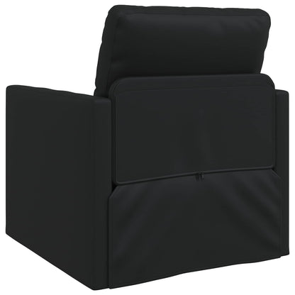 vidaXL Canapé-lit 60 cm noir similicuir