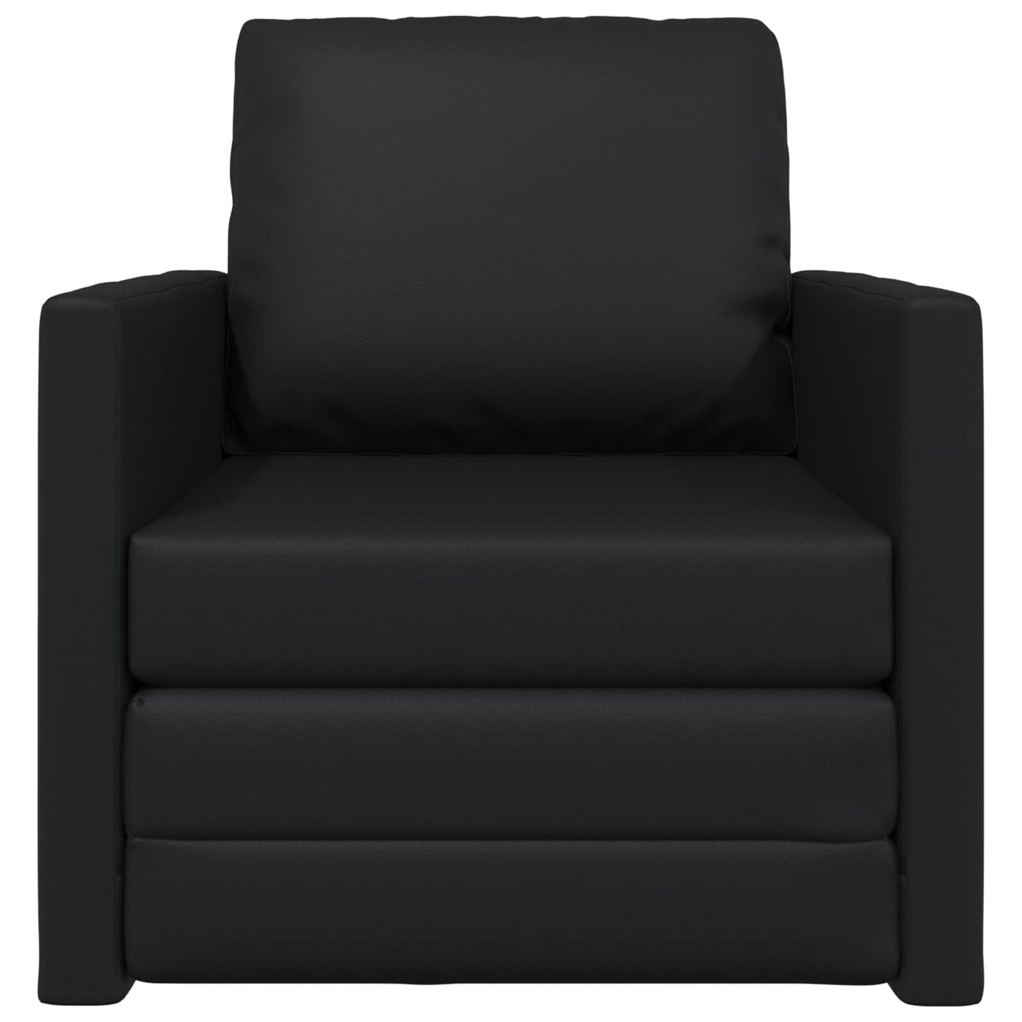 vidaXL Canapé-lit 60 cm noir similicuir