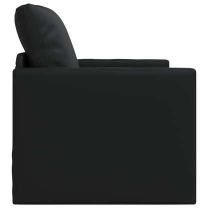 vidaXL Canapé-lit 60 cm noir similicuir
