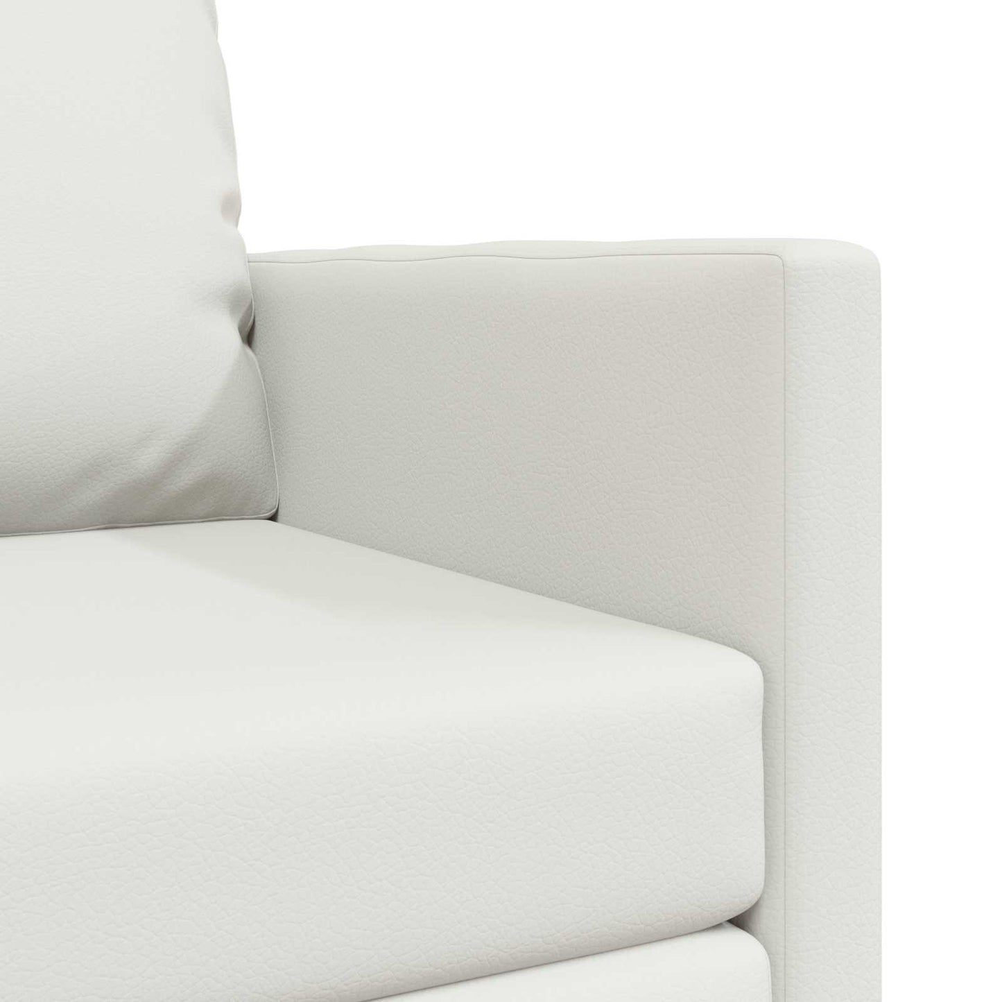 vidaXL Canapé-lit 60cm Blanc Similicuir