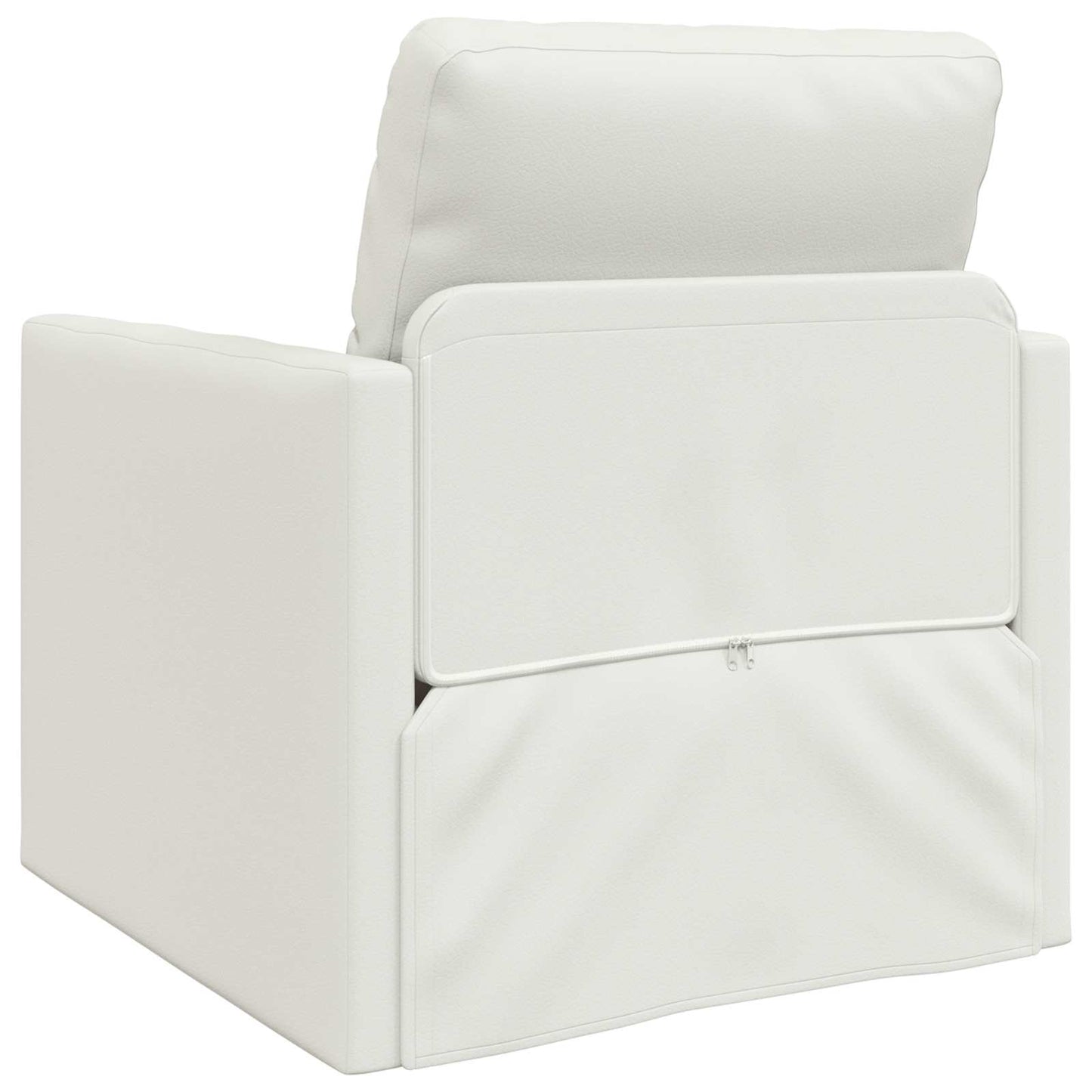 vidaXL Canapé-lit 60cm Blanc Similicuir