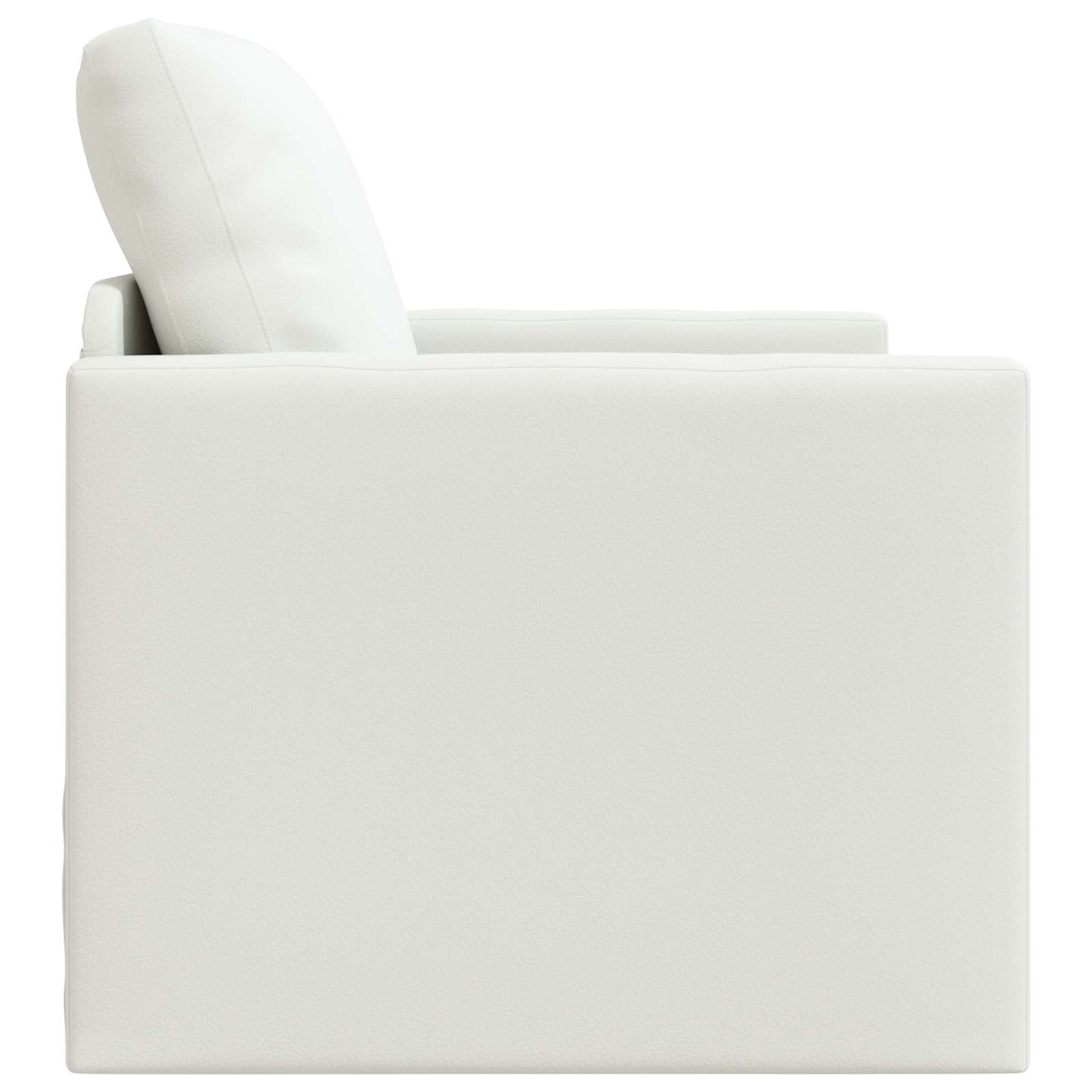 vidaXL Canapé-lit 60cm Blanc Similicuir