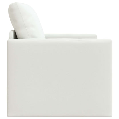 vidaXL Canapé-lit 60cm Blanc Similicuir