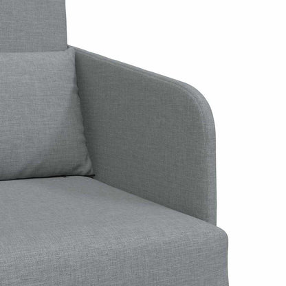 vidaXL Canapé-lit 60 cm Gris clair Tissu