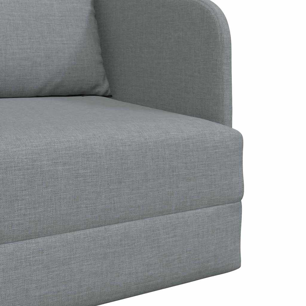vidaXL Canapé-lit 60 cm Gris clair Tissu