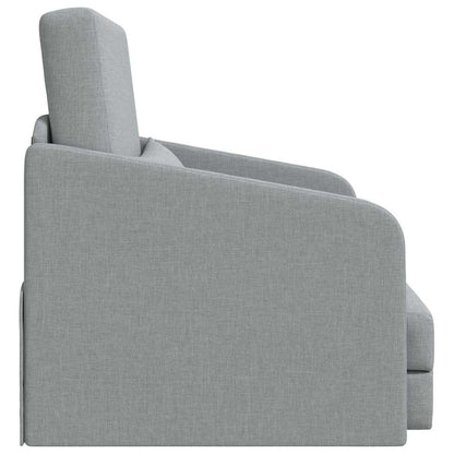 vidaXL Canapé-lit 60 cm Gris clair Tissu
