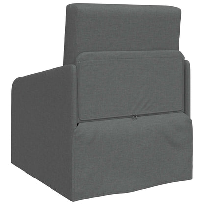 vidaXL Schlafsofa 60cm Dunkelgrau Stoff