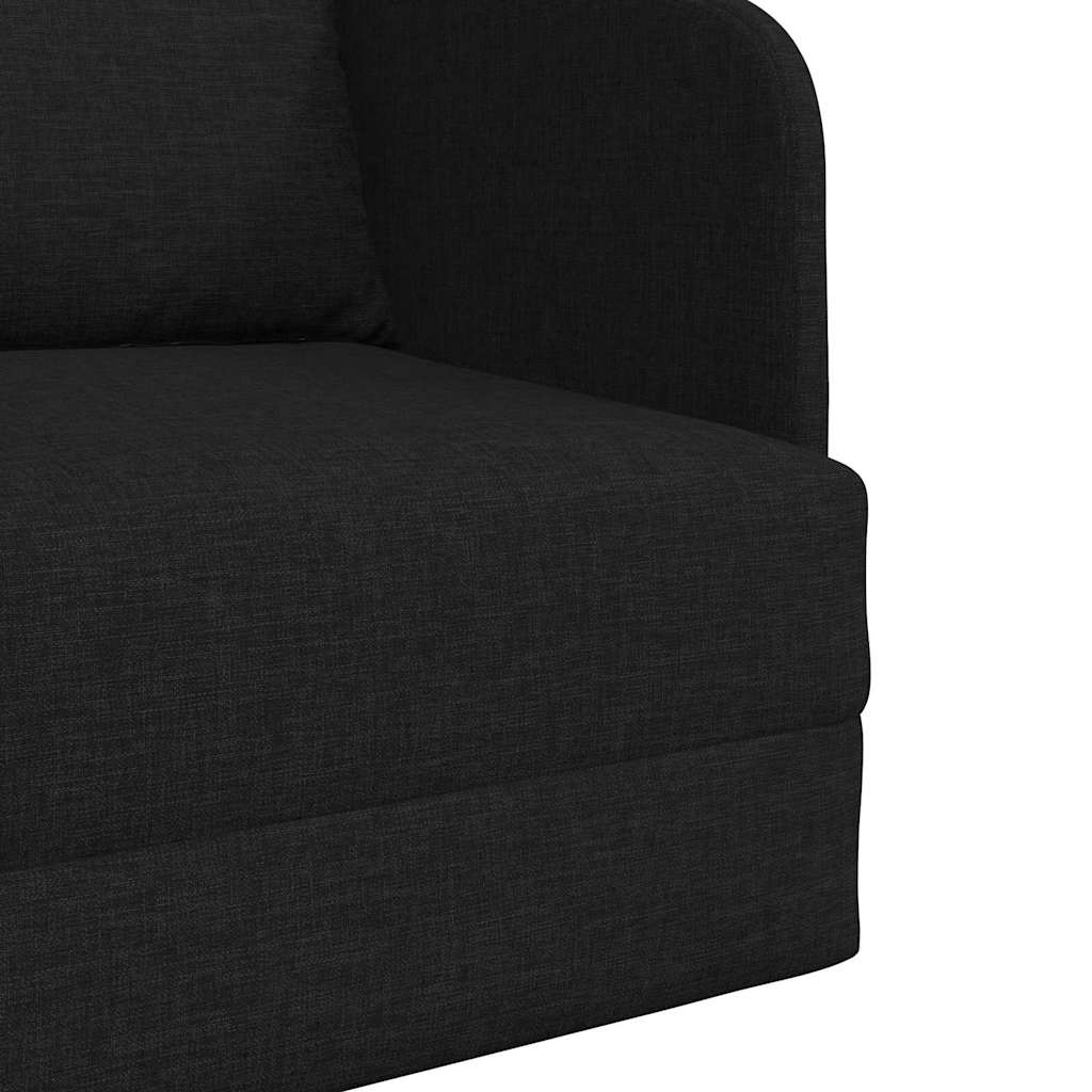 Schlafsofa 60cm Schwarz Stoff