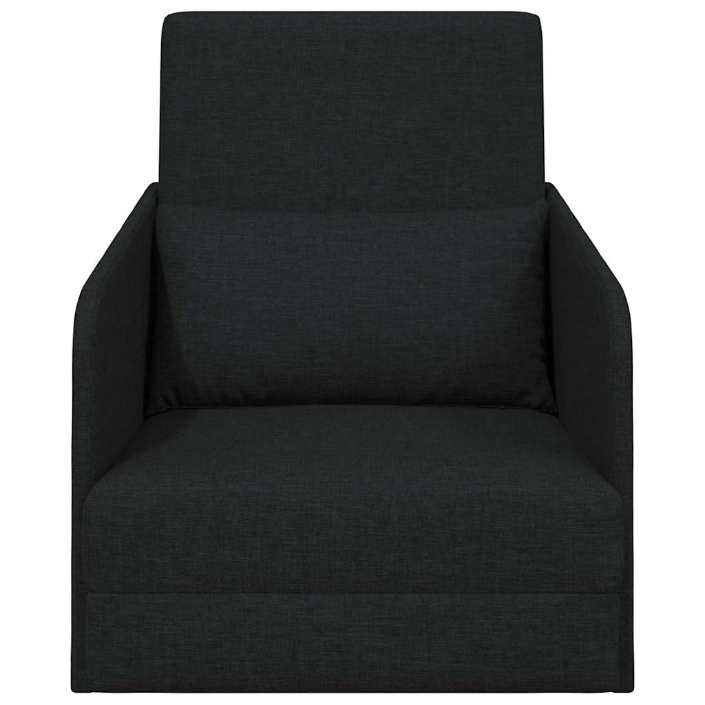 Schlafsofa 60cm Schwarz Stoff