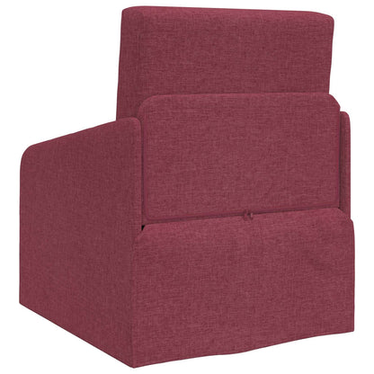vidaXL Schlafsofa 60cm Weinrot Stoff