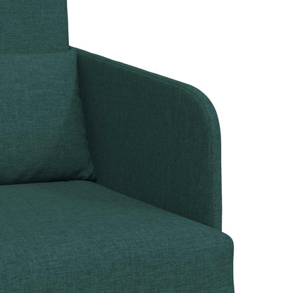 vidaXL Schlafsofa 60cm Dunkelgrün Stoff