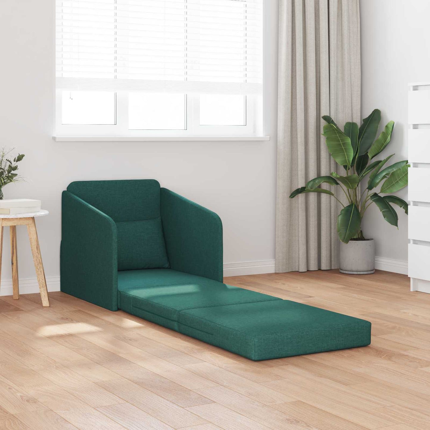 vidaXL Schlafsofa 60cm Dunkelgrün Stoff