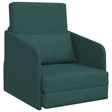 vidaXL Schlafsofa 60cm Dunkelgrün Stoff