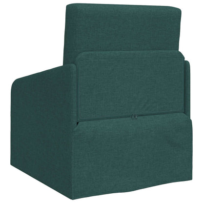 vidaXL Schlafsofa 60cm Dunkelgrün Stoff
