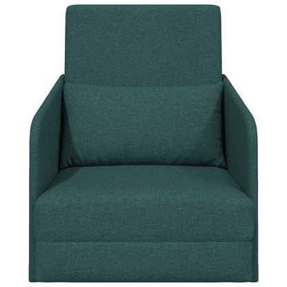 vidaXL Schlafsofa 60cm Dunkelgrün Stoff