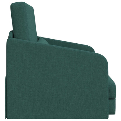 vidaXL Schlafsofa 60cm Dunkelgrün Stoff