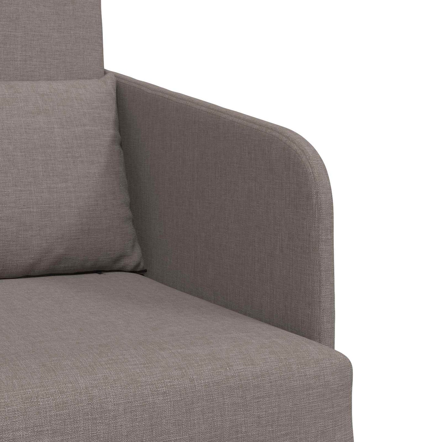 vidaXL Canapé-lit 60 cm Gris-taupe Tissu
