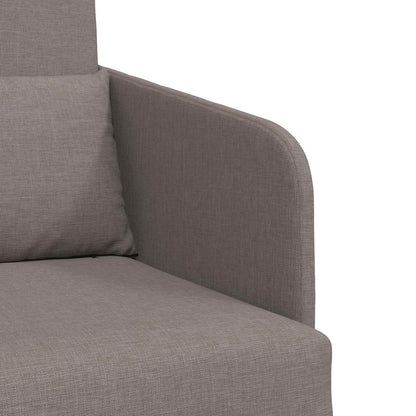 vidaXL Canapé-lit 60 cm Gris-taupe Tissu