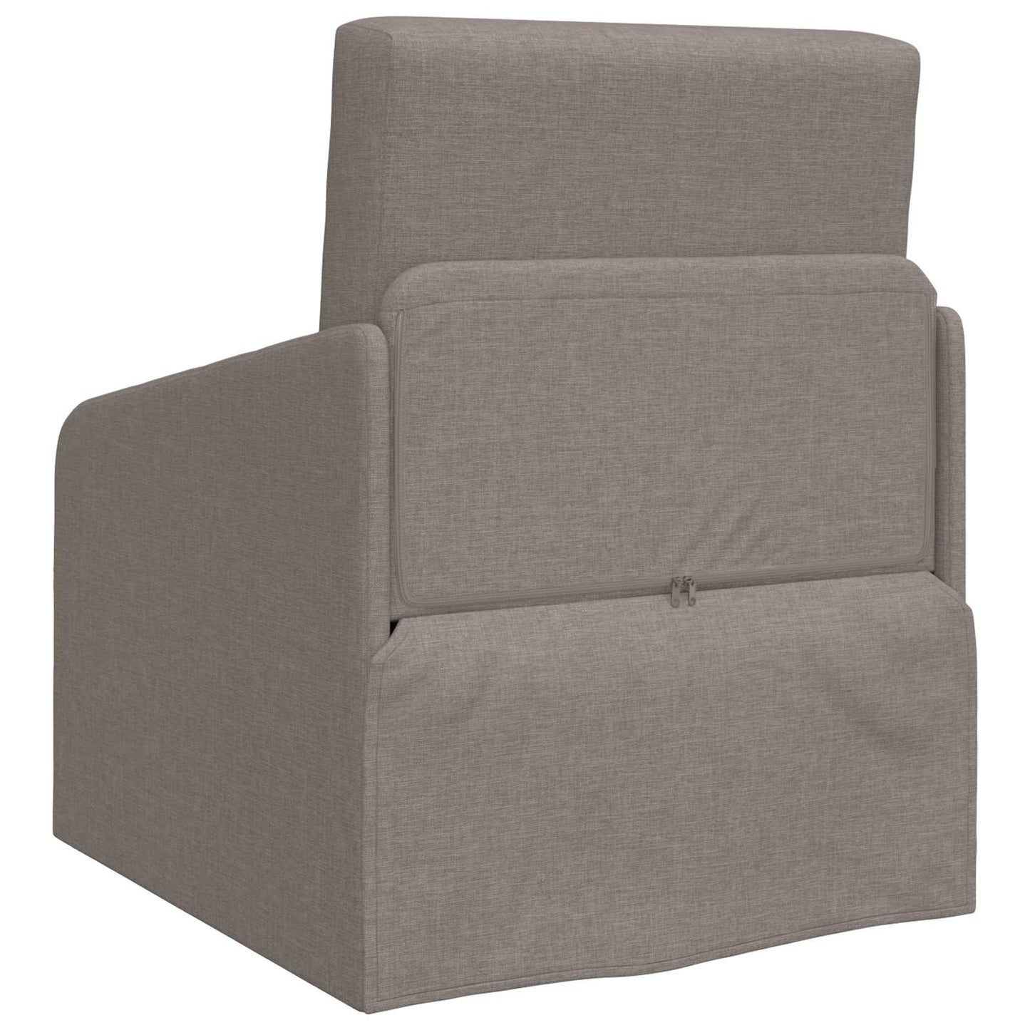 vidaXL Canapé-lit 60 cm Gris-taupe Tissu