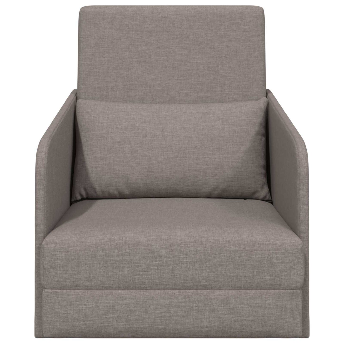 vidaXL Canapé-lit 60 cm Gris-taupe Tissu