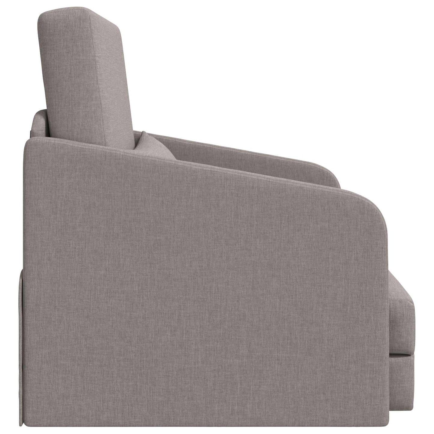 vidaXL Canapé-lit 60 cm Gris-taupe Tissu